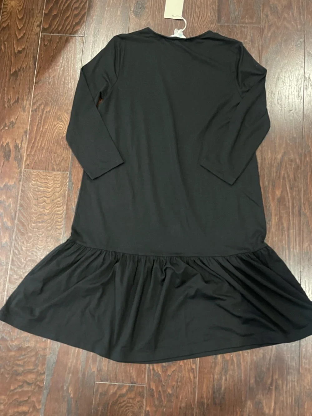 Boden Selena Jersey Knit 3/4 Sleeve Keyhole Shift Dress Black Size 2R NEW